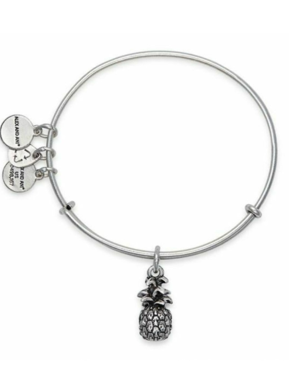 Alex and Ani Pineapple Charm Bracelet - Silver